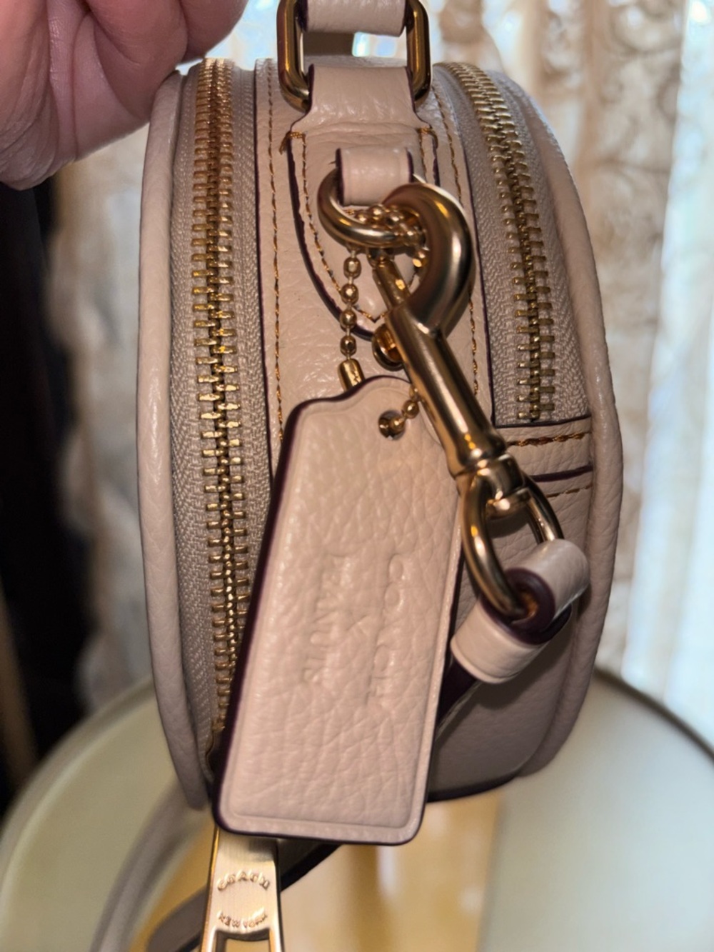 Coach x Peanuts Snoopy Canteen Crossbody Bag in Ivory/Gold multi. - Picture 4 of 9